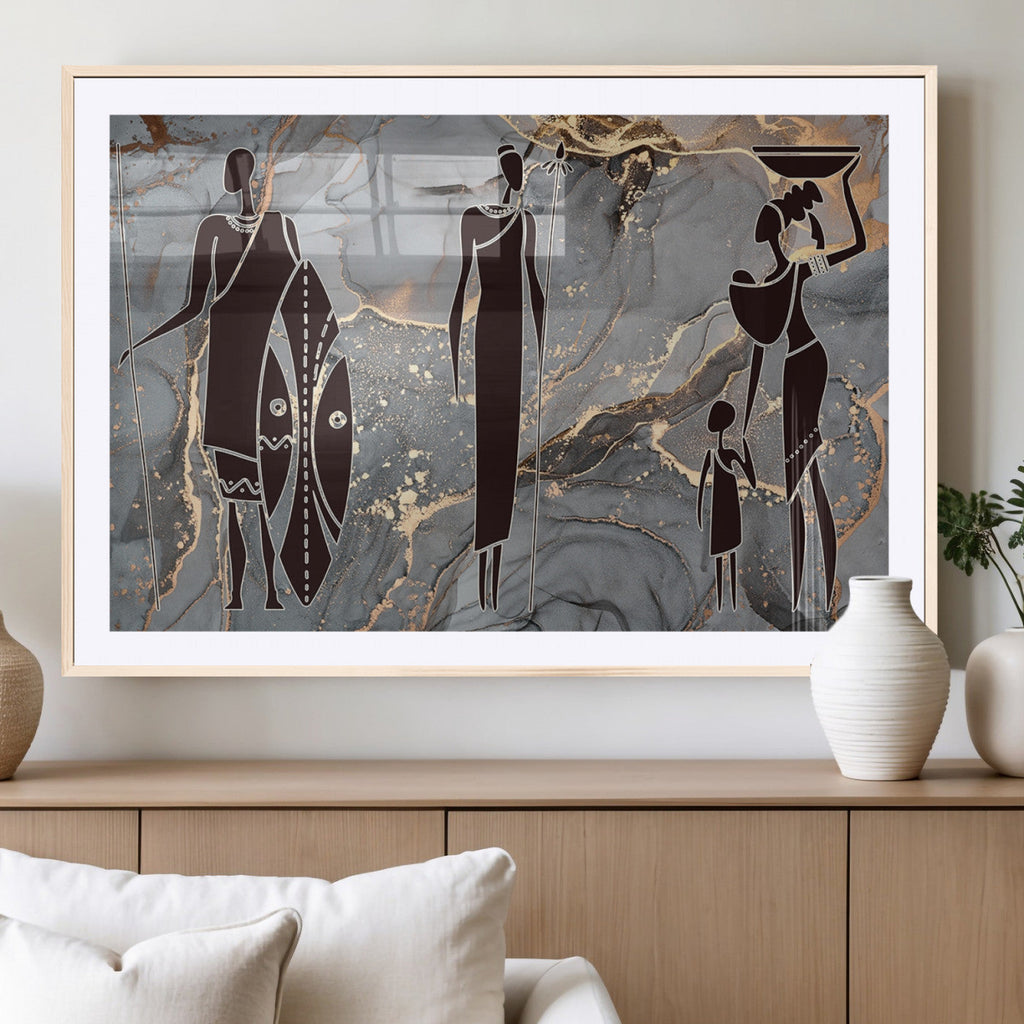 African American Wall Art | Elegant African Women Canvas Print