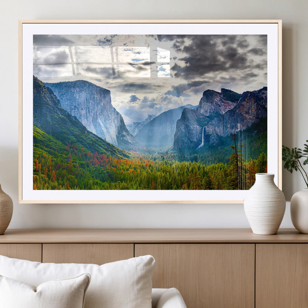 Yosemite Park Half Dome 3 Panel Canvas Print | Large Giclée Landscape Wall Art