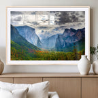 Yosemite Park Half Dome 3 Panel Canvas Print | Large Giclée Landscape Wall Art