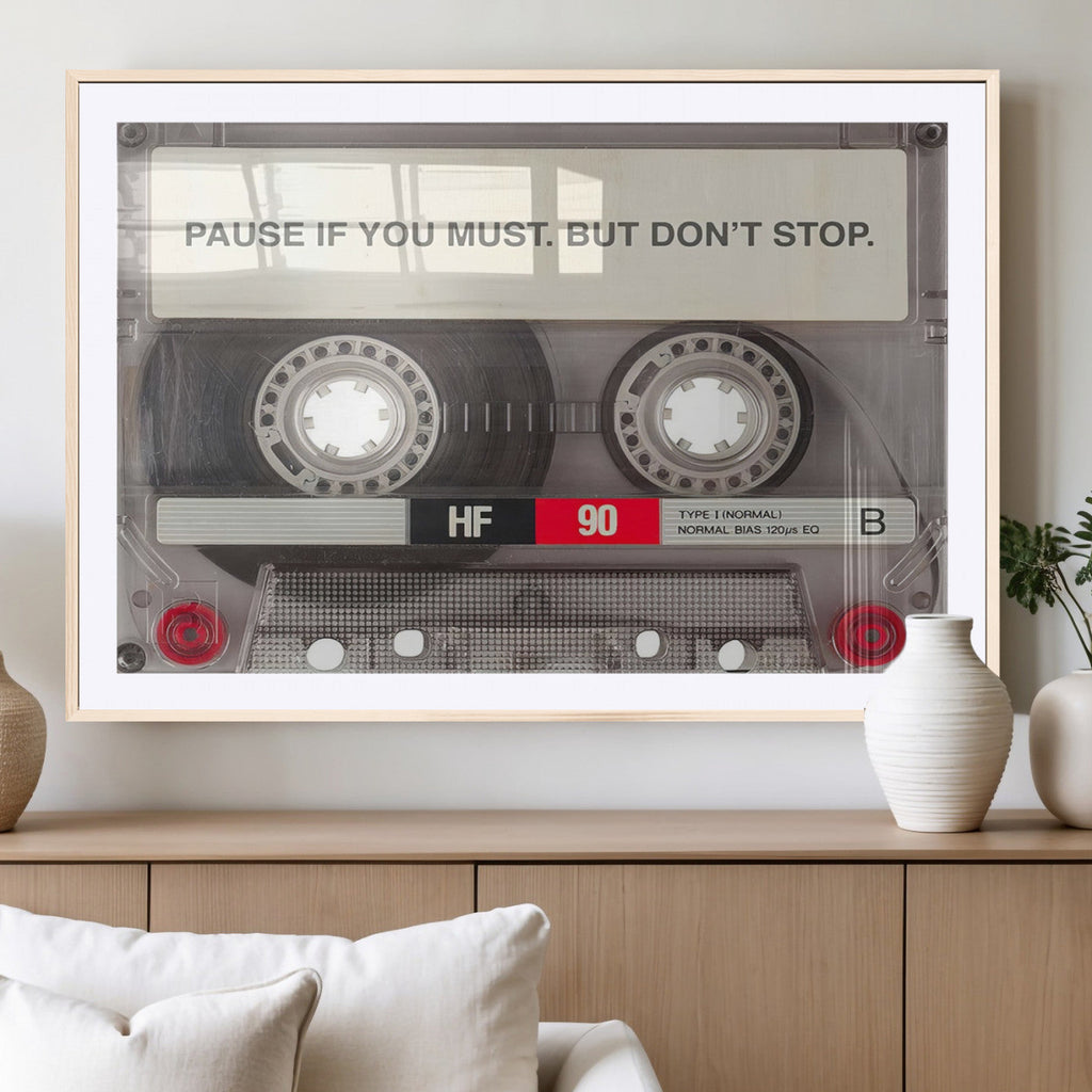 Music Cassette Iconic Wall Art Canvas Print