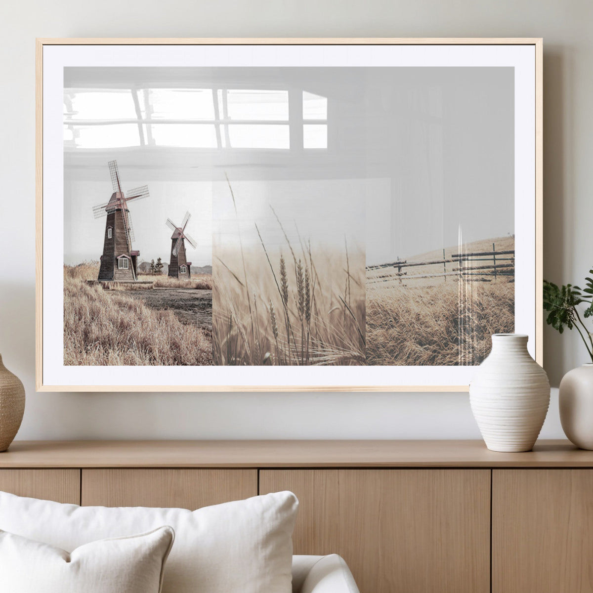 Farm Prints, Set of 6 Farmhouse Wall Art Canvas, Country House Decor