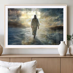 Jesus Walking on Water Wall Art | Canvas Print | Ready to Hang