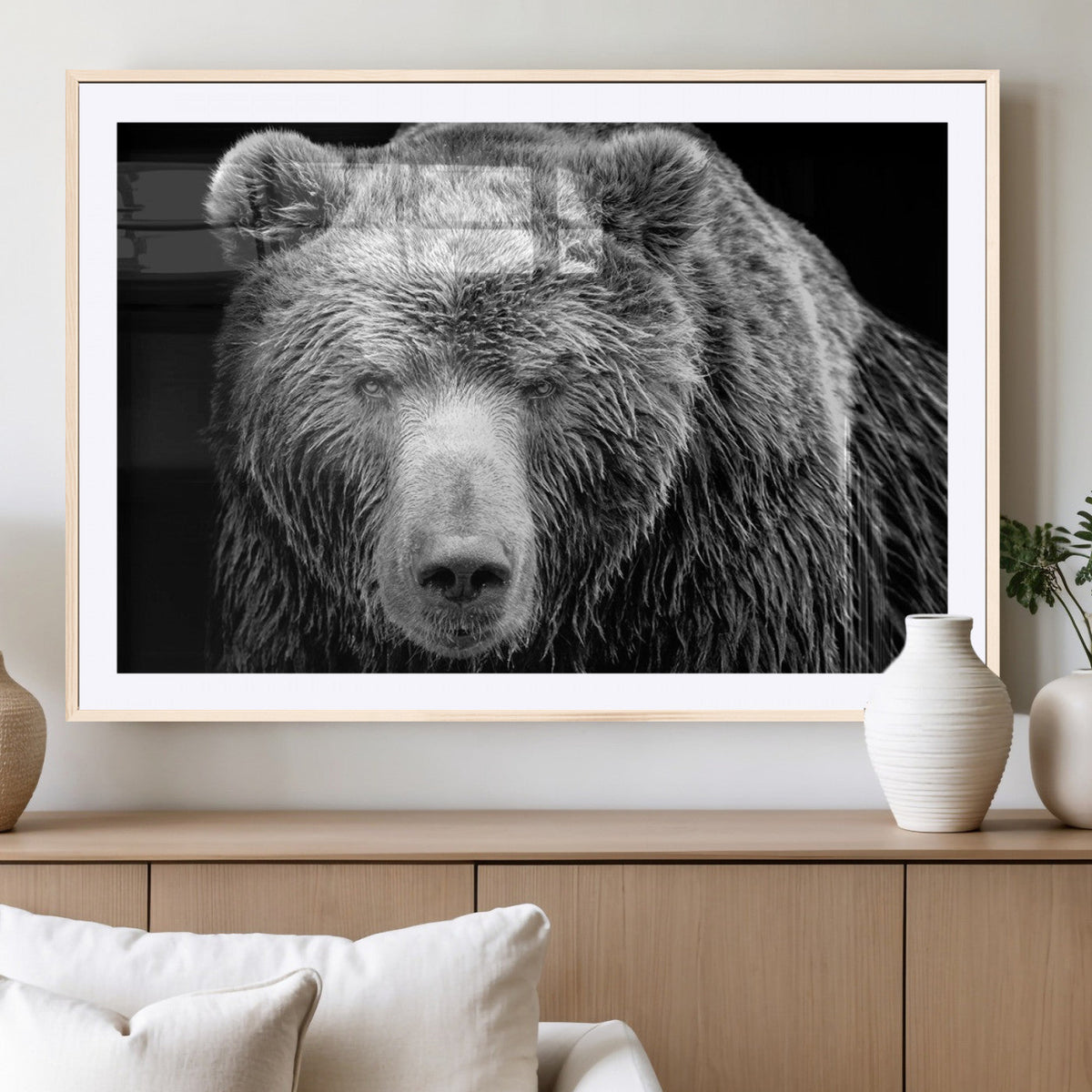399 Grizzly Bear Canvas Print, Ready to Hang Wall Art