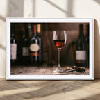 Red Wine and Bottle Canvas Print