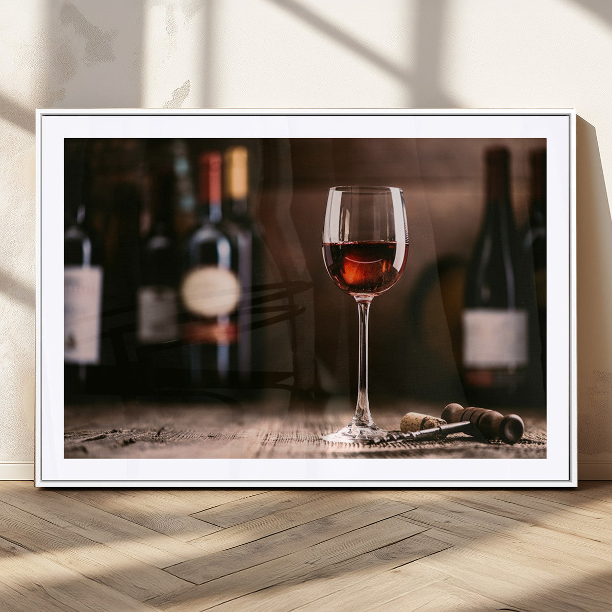 Red Wine and Bottle Canvas Print
