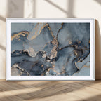 Multipanel Marble Fluid Effect Wall Art Abstract Canvas Wall Art Print