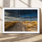 Ocean Beach Dark Clouds Wall Art Canvas Print