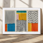 Canvas Print Wall Art Abstract Illustration Art Boho, Framed Abstract Boho Art