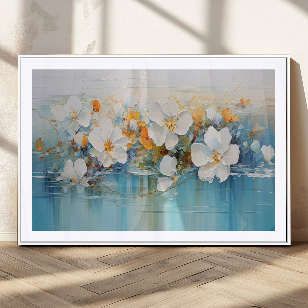 Abstract Flower Wall Art Canvas Print