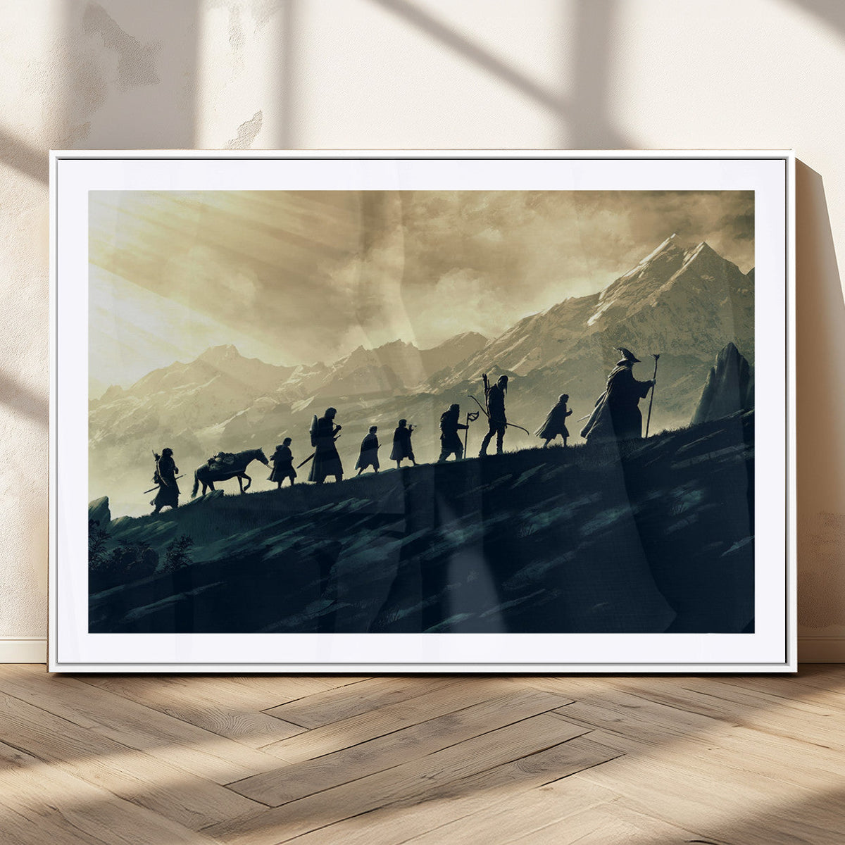 Fellowship Journey Wall Art | Fantasy Adventure Canvas Print