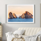 El Arco Wall Art Canvas Print, Framed Cabo San Lucas Ocean Arch Coastal Art