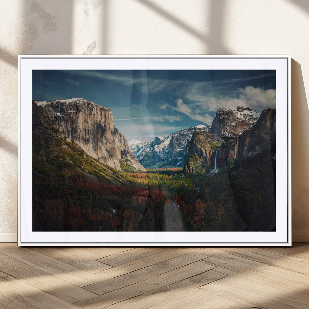 Yosemite National Park Wall Art Canvas Print, Framed El Capitan Mountain Landscape