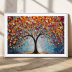 Vibrant Tree of Life Canvas Wall Art | Colorful Abstract Nature