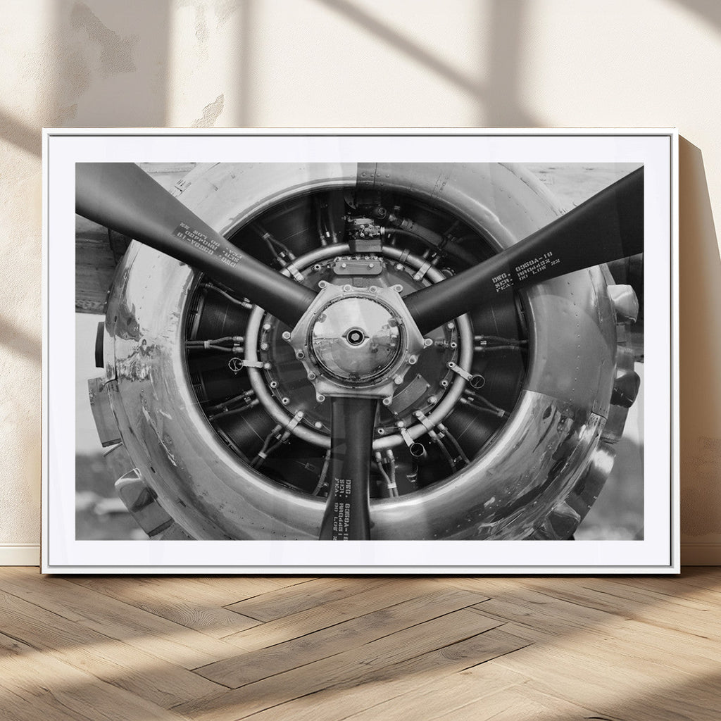 Vintage Airplane Wall Art Canvas Print