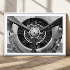 Vintage Airplane Wall Art Canvas Print