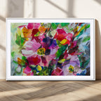 Oil Flower Abstract Canvas Print