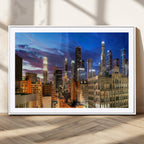 Los Angeles Night Wall Art Canvas Print