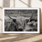 Cow Focus Canvas Wall Art Print