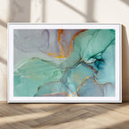 Colorful Marble Fluid Effect Canvas Wall Art Print