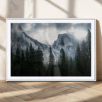 Wall Art Foggy Forest Landscape Canvas Print