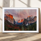 Yosemite Half Dome Wall Art Canvas Print El Capitan