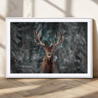 Wall Art Deer Art Animal Canvas, Framed Wall Art Deer Canvas