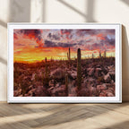 Arizona Desert Print, Western Cowboy Wall Art Print