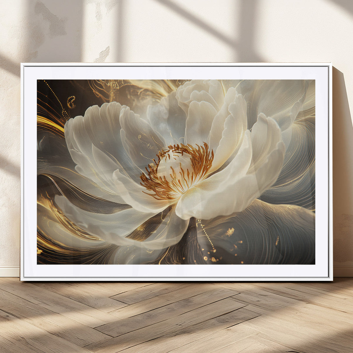 Abstract Floral Wall Art Canvas Print