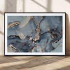 Multipanel Marble Fluid Effect Wall Art Abstract Canvas Wall Art Print