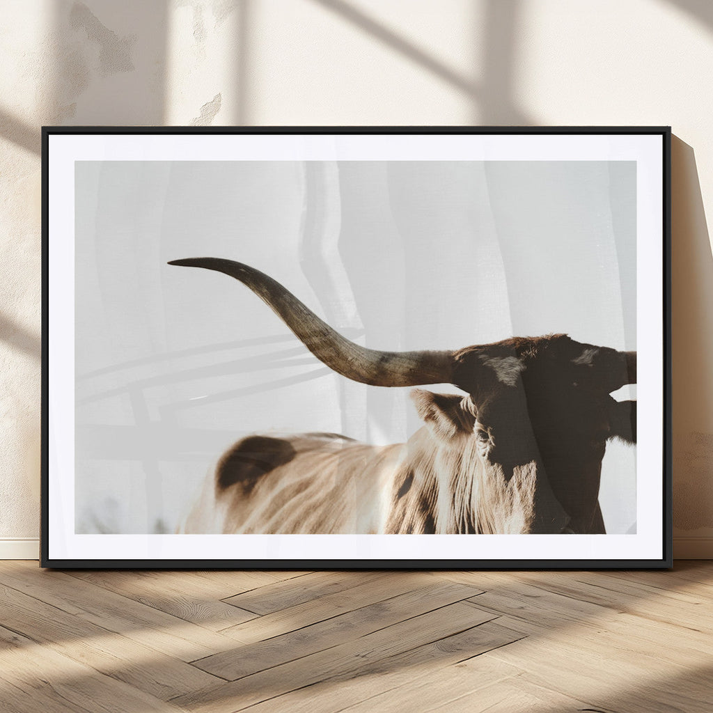 Texas Longhorn Wall Art Canvas Print, 3-Panel
