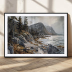 Serene Coastal View of Acadia National Park