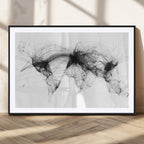 Flight Routes Air Traffic Map Canvas Wall Art, World Flight Routes Print