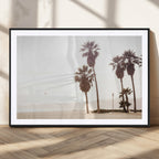 Coastal Light Wall Art Canvas Print, Framed Relaxing Shoreline Art, Minimalist Ocean Tropical Decor