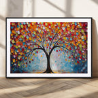 Vibrant Tree of Life Canvas Wall Art | Colorful Abstract Nature