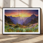 Mountain and Spring Wall Art Canvas Print