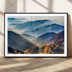 Mountains Forest Autumn Wall Art Canvas Print