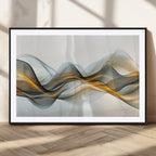 Abstract Wave Canvas Wall Art | Fluid Contemporary Elegance in Motion