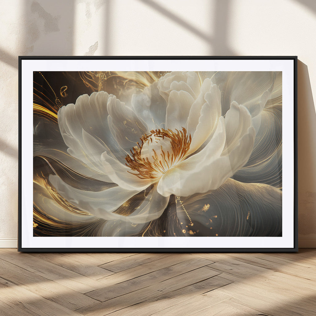 Abstract Floral Wall Art Canvas Print