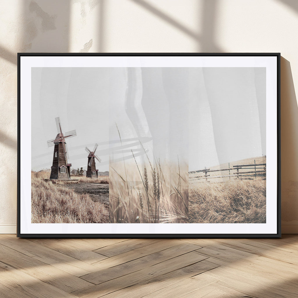 Farm Prints, Set of 6 Farmhouse Wall Art Canvas, Country House Decor