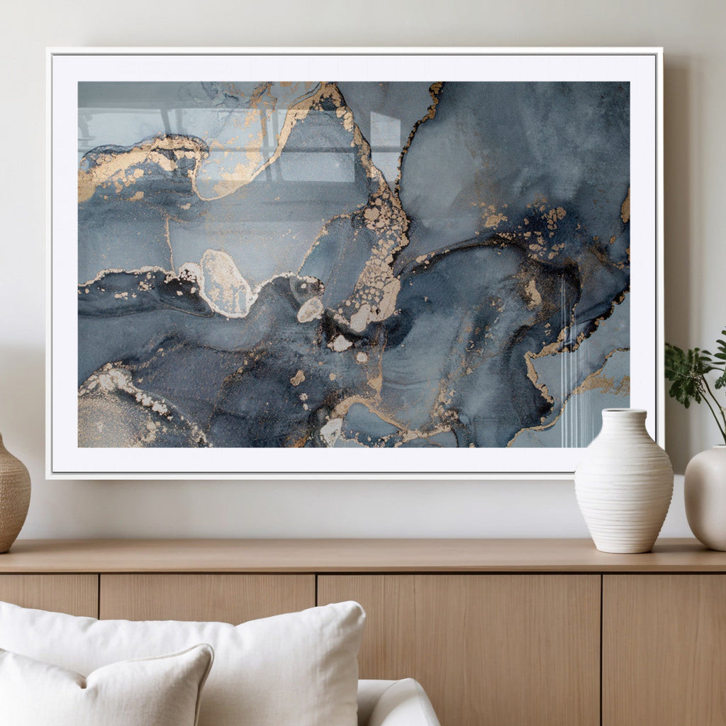 Multipanel Marble Fluid Effect Wall Art Abstract Canvas Wall Art Print