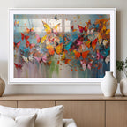 Abstract Butterfly Wall Art Canvas Print