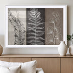 Minimalist Botanical Wall Art Canvas Print, Framed and Ready to Hang