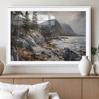 Serene Coastal View of Acadia National Park