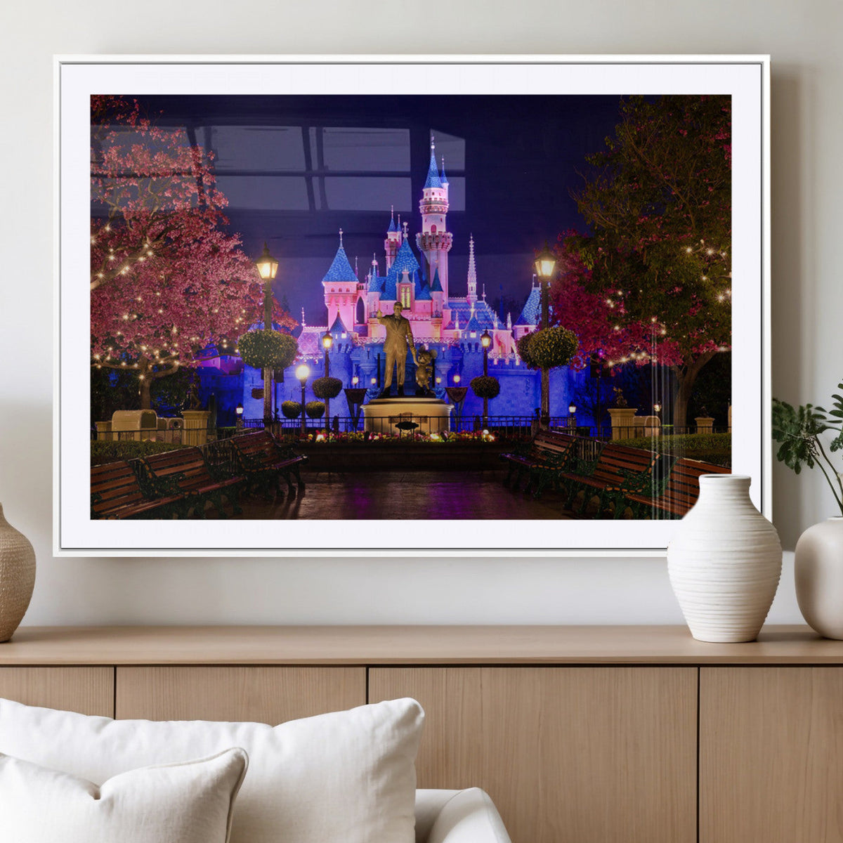 Disney Castle Wall Art | Framed Magic Kingdom Canvas