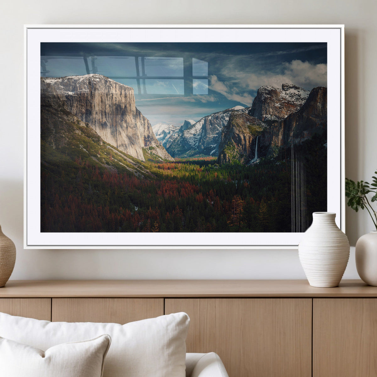 Yosemite National Park Wall Art Canvas Print, Framed El Capitan Mountain Landscape