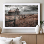 Rustic Weathered Barn Wall Art Canvas Print