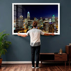 Atlanta Skyline Wall Art Canvas Print | Modern Cityscape
