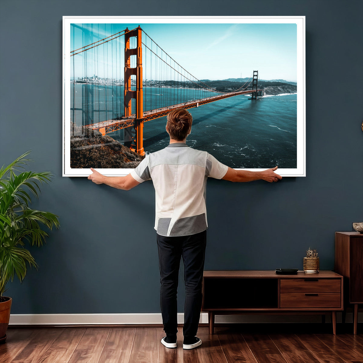 Golden Gate Bridge Wall Art Canvas Print | San Francisco Landmark Photography