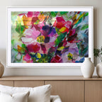 Oil Flower Abstract Canvas Print