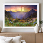 Mountain and Spring Wall Art Canvas Print
